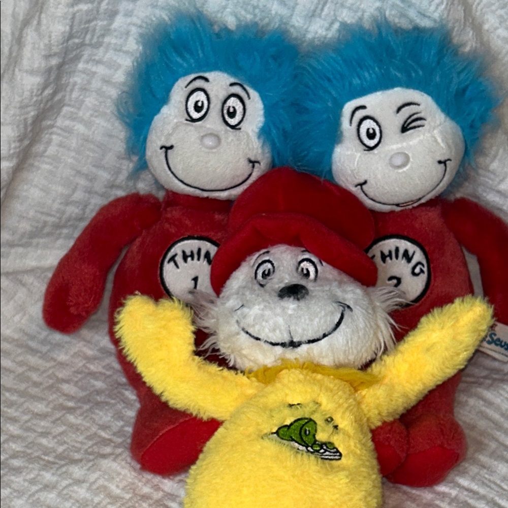 Dr. Seuss Red, Blue, and Yellow Plush Trio - Picture 15 of 16